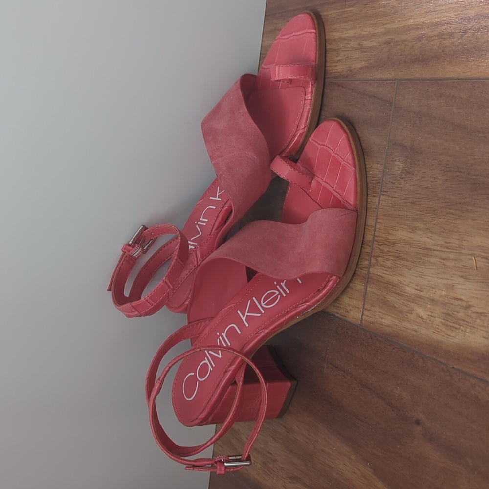 Coral Calvin Klein shoes